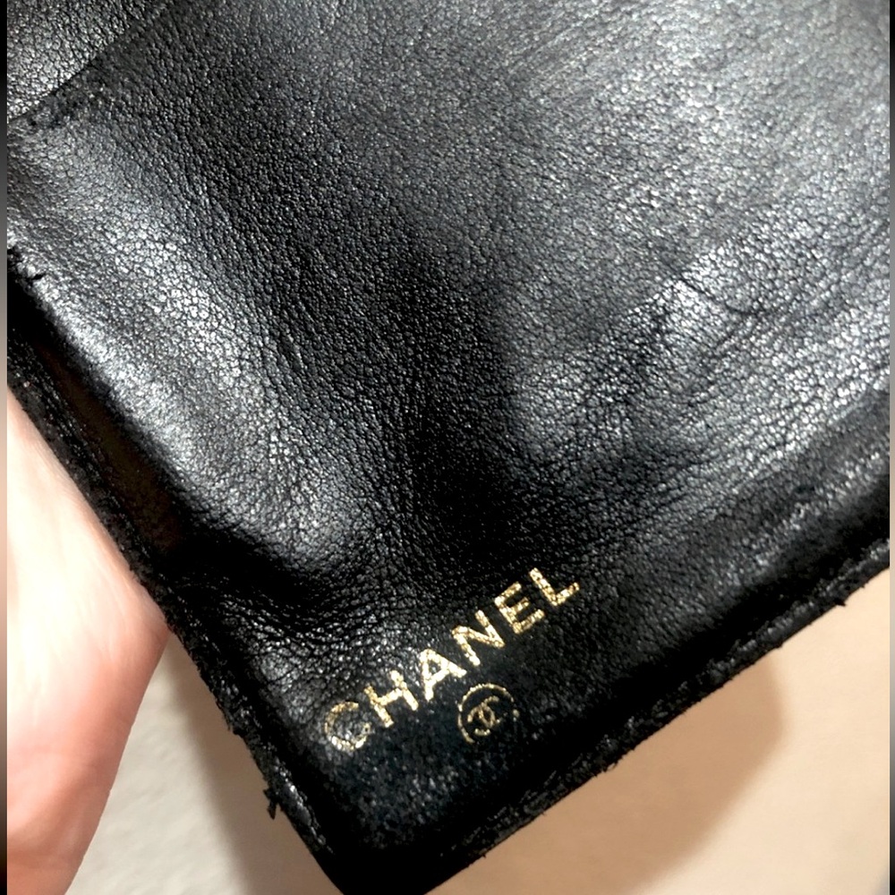 Chanel Authentic CC Black Calfskin Caviar Long Wallet - Picture 10 of 14
